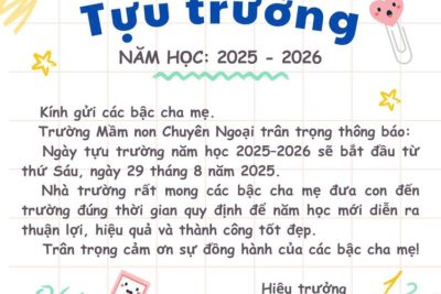 Thông báo tựu trường