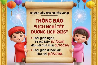 LỊCH NGHỈ TẾT DƯƠNG LỊCH 2026