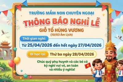 THÔNG BÁO NGHỈ LỄ GIỖ TỔ HÙNG VƯƠNG